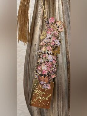 🌟 Van Gogh Floral Bookmark with Tassel 🌟